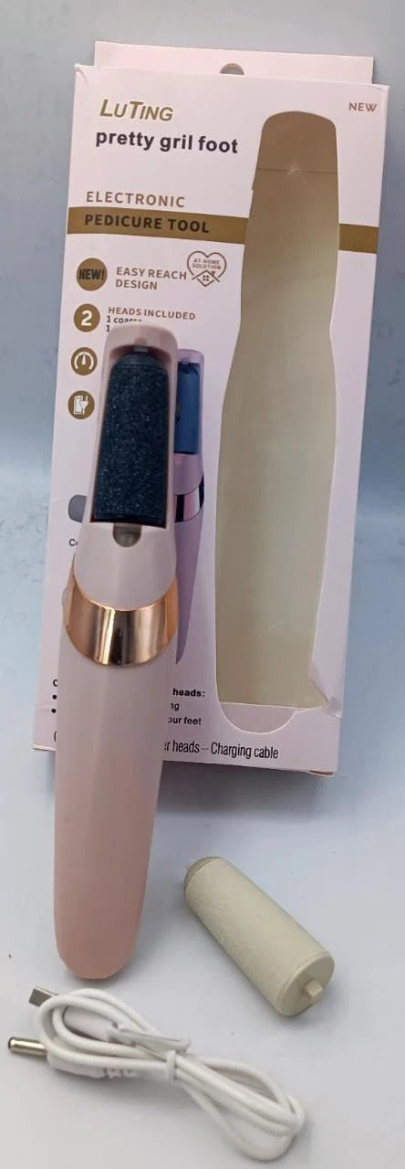 Rechargeable Electric Foot Callus Remover – 2-Speed Pedicure Foot File