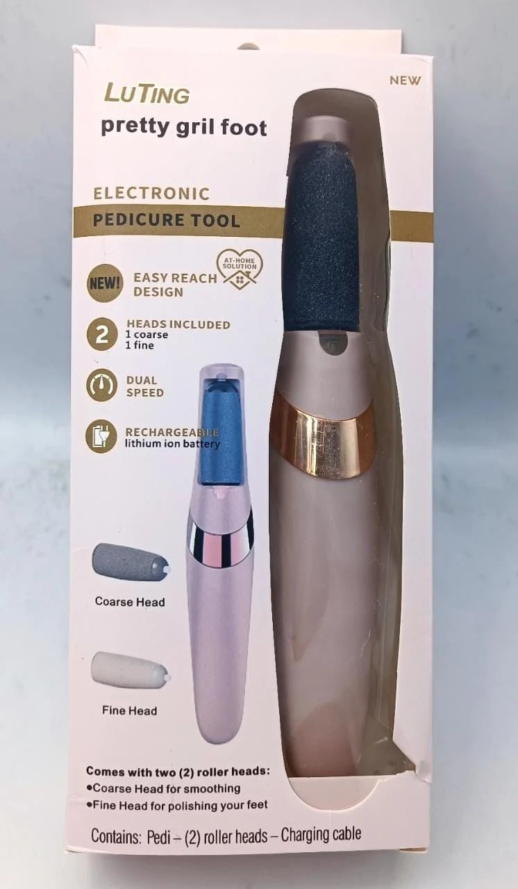 Rechargeable Electric Foot Callus Remover – 2-Speed Pedicure Foot File