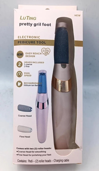 Rechargeable Electric Foot Callus Remover – 2-Speed Pedicure Foot File